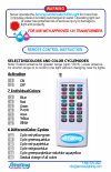 Instruction Manual for Amoray Underwater LED Light's Remote
